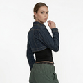 Boléro jean femme bleu foncé manches longues style rétro — Atelier Sélène