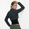 Boléro Cobalt denim brut femme  — Atelier Sélène