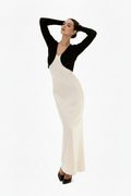 Cape courte femme noire polyester structuré coupe élégante — Atelier Sélène